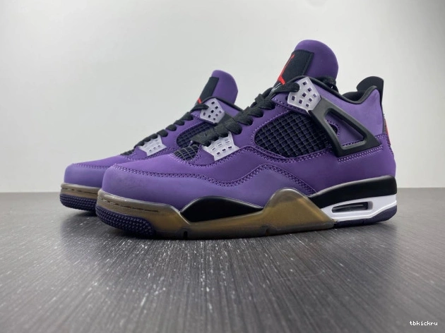 TBkick and Family) Retro 4 (Friends Jordan 766296 LN4 Scott Travis Purple 0812